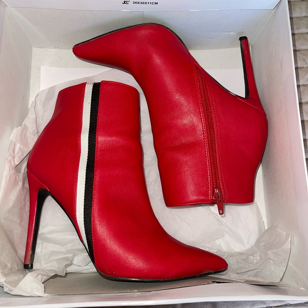 Steve Madden Devious Red Heel Boots